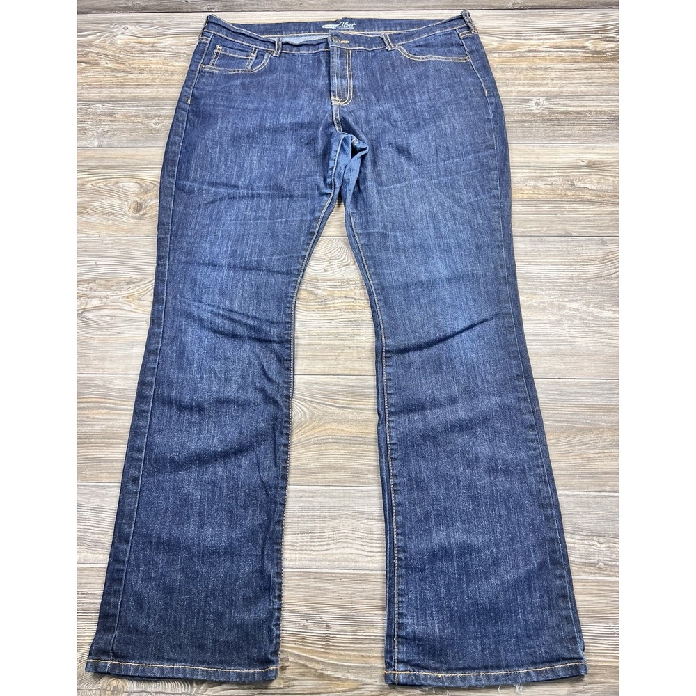 Old Navy The Flirt Jeans Y2K Women's 16 Tall‎ (40x32) Blue Denim Bootcut